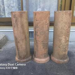 昭和30年代の耐火土管　　高さ65センチ　手作り薪ストーブの煙突...