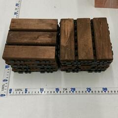 0527-209 ガーデニング　木製タイル10枚
