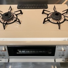 Rinnai ガステーブル コンロ 2個口 右強火 都市ガス　動...