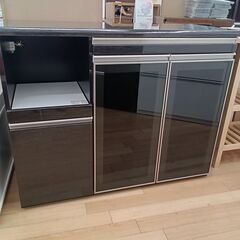 ★ジモティ割あり★ シギヤマ家具 レンジボード ブラック H96...