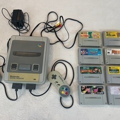 スーパーファミコン本体　ソフト8本