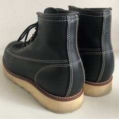 M【中古品】VISARUNO ヴィサルノ モンキーブーツ 25.5cm ブラック メンズ レザー ブーツの画像