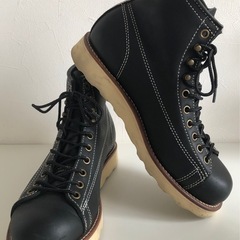 M【中古品】VISARUNO ヴィサルノ モンキーブーツ 25.5cm ブラック メンズ レザー ブーツの画像