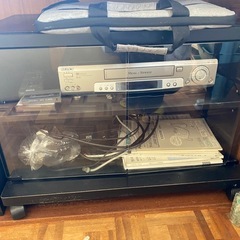 tv台　収納棚ガラス扉