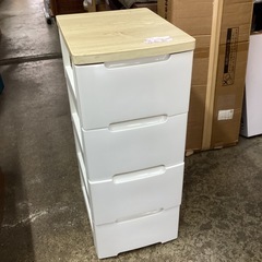万代店　ウッドトップチェスト　4段