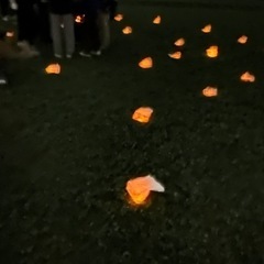 夏の夜の焚き火🔥🌉