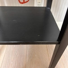 IKEA ヘムネス ブラックブラウン サイドテーブルの画像