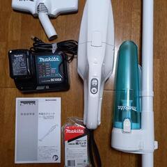 マキタ 家庭用掃除機 CL107FDSHW バッテリ充電器・サイクロンアタッチメント付の画像