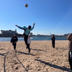 燃えるビーチ🏖️バレー🏐