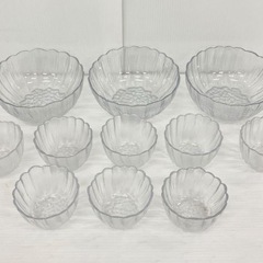 直接引き取り5%OFF　ガラス食器まとめて合計11枚セット ガラ...
