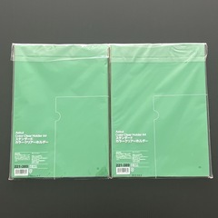 新品 A4 カラークリアーホルダー 20枚入×2袋の画像