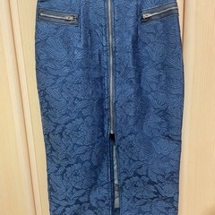 shakuhachi デニム　刺繍スカート