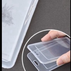 手鏡& カードケース型★（半透明）トレカケース　約69×112mm ★ハンドメイド品の画像