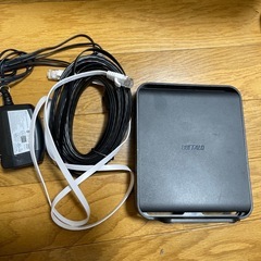 無線ルーター　バッファロー　　　　　　　　　　　　　　　　　　無線ルーター　バッファロー　CAT6ケーブル付き　　　　の画像