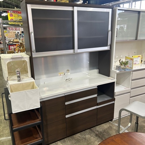 ○近郊格安配送可(^^♪○パモウナ 160cm キッチンボード 中古品