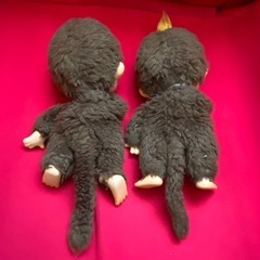 モンチッチ レトロ アンティーク 当時物 おしゃぶり 昭和レトロ　1970年代　猿の妖精　2体セットの画像
