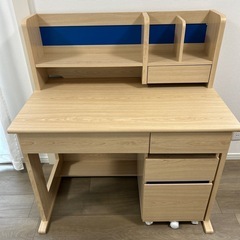 キッズデスク　学習机とチェストセット　　
