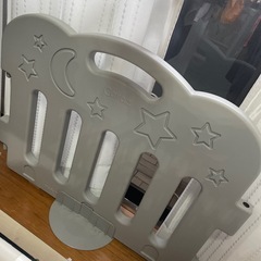 caraz カラズ ベビーサークル グレー ホワイト 足