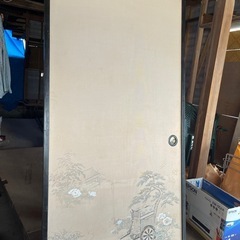 古い襖8枚　Old Japanese sliding door.