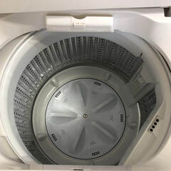 ss7572　ヤマダ電機 洗濯機 5kg YWM-T50H1 ホワイト YAMADA 全自動洗濯機 縦型 白 上開き ステンレス槽 風乾燥 スリム コンパクト 一人暮らし 洗濯機 中古の画像