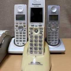 Panasonic パーソナルファクス付テレビドアホン　子機3台　取扱説明書付きの画像