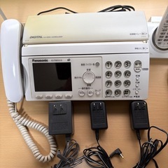 Panasonic パーソナルファクス付テレビドアホン　子機3台　取扱説明書付きの画像