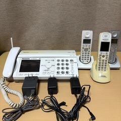 Panasonic パーソナルファクス付テレビドアホン　子機3台...
