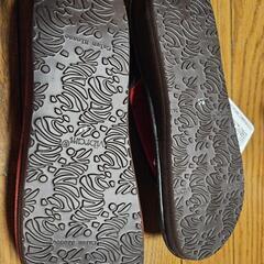 赤黒花柄雪駄の画像