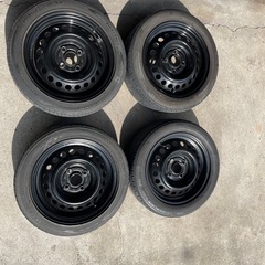 14インチ5.5J 4穴　PCD100鉄ホイール　　