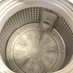 ss7576 ハイアール 洗濯機 4.5kg JW-HS45B ホワイト 取扱説明書付 Haier 全自動洗濯機 縦型 白 上開き ステンレス槽 ジェルボールコース スリム コンパクト 一人暮らし 洗濯機 中古の画像