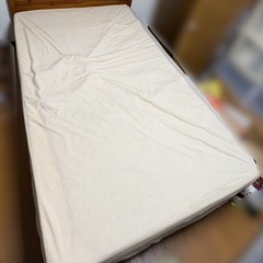 ベッドフレーム　セミダブル サイド収納