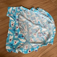 夏用　ロンパース　くま柄の画像