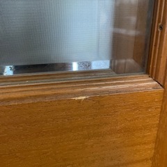 建具　木製　ガラス　昭和　昭和レトロ　引き戸４枚の画像