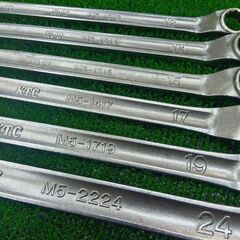 KTC M5-1012～ ロングメガネレンチ 6本セット【船橋馬込店】【店頭取引限定】【中古】 管理番号：ITEM6PFE8PD7の画像