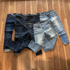 USED デニム6本セット GAP ユニクロ UNIQLO ロデオクラウンズ 古着 26インチ位？ 卸し 大量 まとめて フリマ メンズ レディース/デニムの画像