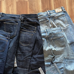 USED デニム6本セット GAP ユニクロ UNIQLO ロデオクラウンズ 古着 26インチ位？ 卸し 大量 まとめて フリマ メンズ レディース/デニムの画像