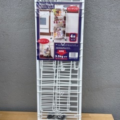 ★未使用★ ワイヤーワゴン 高さ約80cm 奥行約26cm 食品...