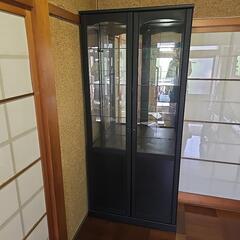 ガラス　飾り棚 食器棚　インテリアラックの画像