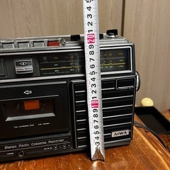 AIWA　昭和レトロ　 ラジオ　カセットレコーダー　通電確認済み　訳あり 昭和レトロ】ラジオ・カセットレコーダー (Nicof.) 西線6条の