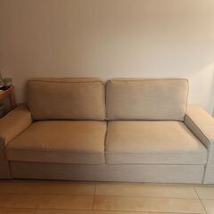 IKEA KIVIK 3人掛けソファ（ライトベージュ）- IKE...