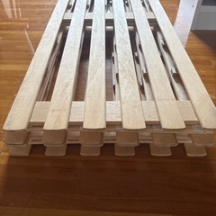 4つ折りすのこベッドセミダブルの画像