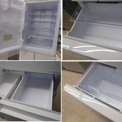 412L 5ドア 冷蔵庫 2023年製 美品 シャープ SJ-X418K-W マットホワイト SHARP プラズマクラスター どっちもドア 左右ドア 自動製氷 札幌 西野店の画像