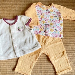 女の子80cm🌱冬パジャマとベスト