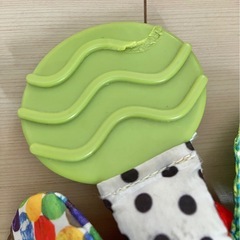 Eric Carle ミラーティーザー　あおむし　0ヶ月以上　オマケで歯固め付きの画像