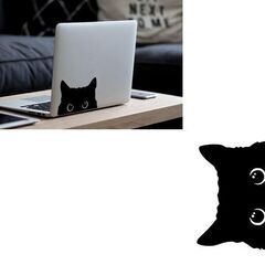 黒猫ステッカーの画像