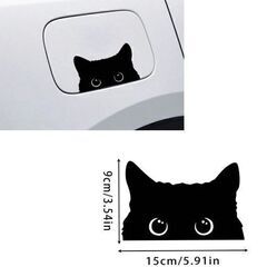 黒猫ステッカーの画像