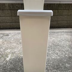 キャスター付きスライド蓋付きスリムキッチンゴミ箱［日本製］ ＜3...
