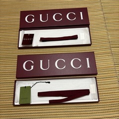 GUCCI ネクタイケース2個セット リボン付きの画像