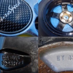 4本set 155/65R14 サマー タイヤ アルミホイール付きの画像