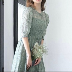 【XL】新品タグ付き 結婚式 お呼ばれドレスの画像